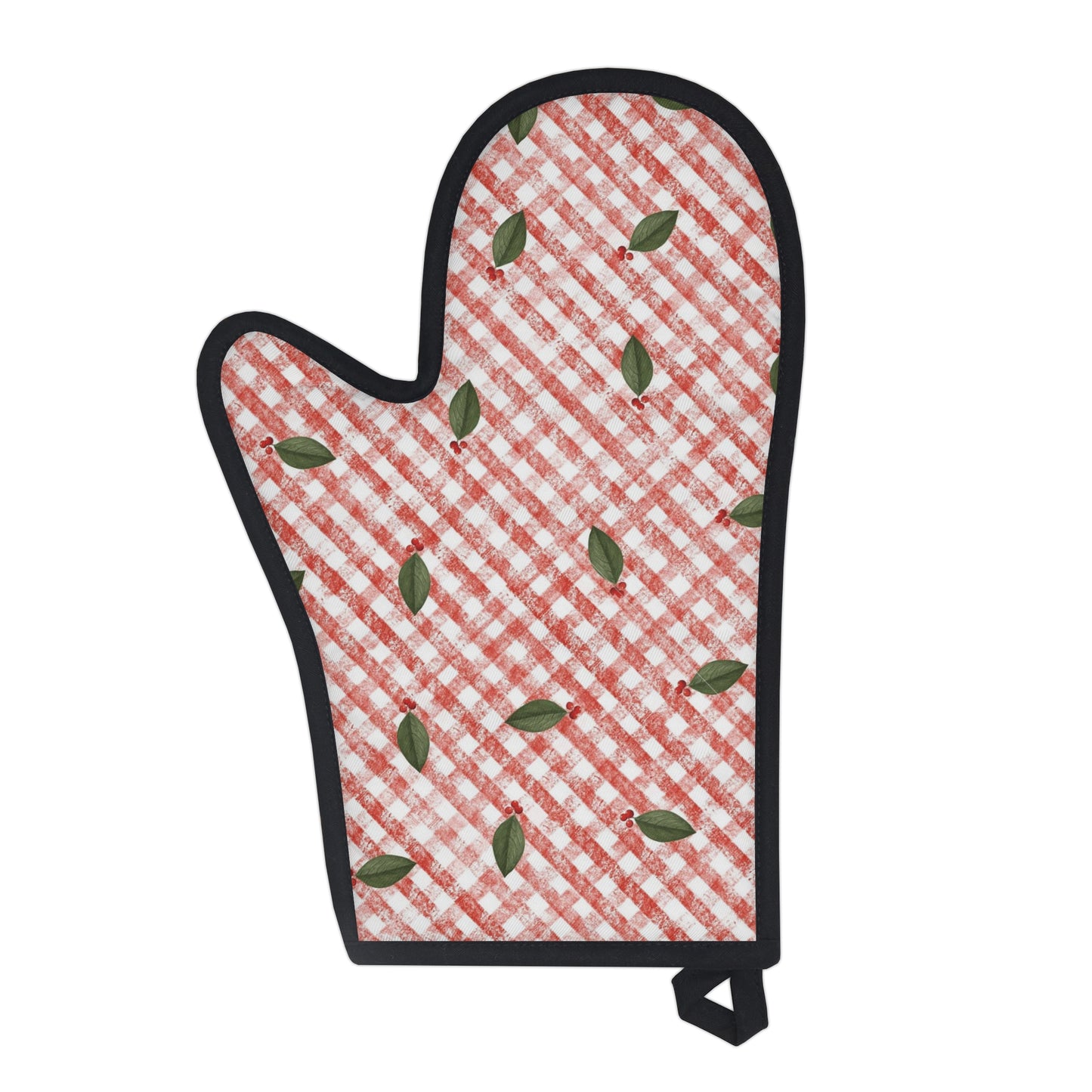 Red & White Gingham Oven Glove