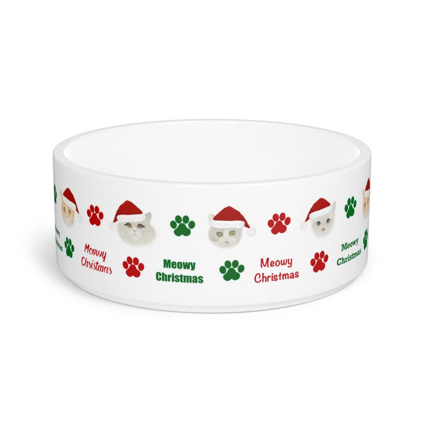 Meowy Christmas Pet Bowl
